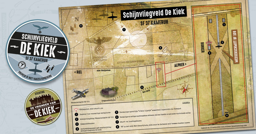 Plattegrond Schijnvliegveld De Kiek - Stichting De Vrienden van De Kiek - gethematiseerd